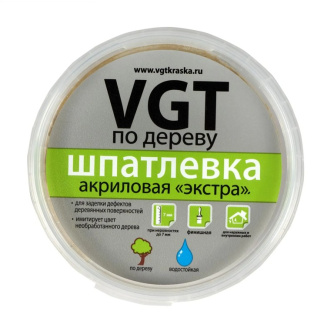 Купить Шпатлёвка "Экстра" по дереву белая 0 3кг VGT  VGT0259 фото №1