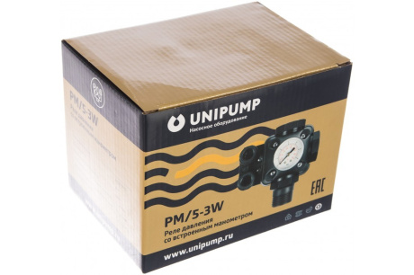 Купить UNIPUMP Реле давления PM/5-3W  5 bar +манометр  54654 фото №4