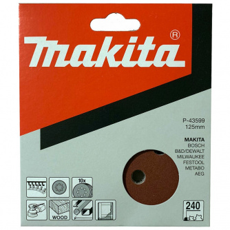 Купить Круг шлифовальный Makita d-125 мм К-240     P-43599 фото №2
