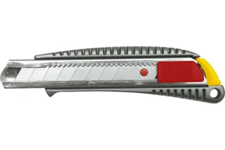 Купить TOPEX Нож технический 18 мм  метал.  автозажим  17B128 фото №1