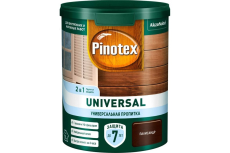 Купить Pinotex Universal Пропитка для древесины 2в1 Палисандр 0 9л Эстония  5620698 фото №1