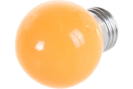 Купить Лампа LED-G45-1W ORANGE E27/FR/C Volpe фото №2