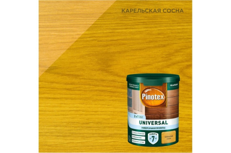 Купить Pinotex Universal Пропитка для древесины 2в1 Карельская Сосна 0 9л  Эстония  5620703 фото №2